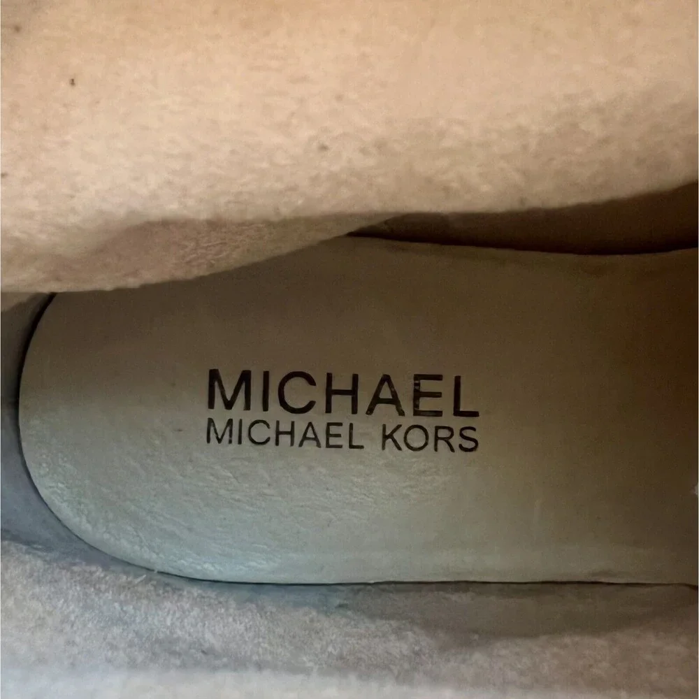 Michael Kors Silver Studded Black Suede Boots Fringe Western Cowgirl Women 8.5 - Picture 10 of 16